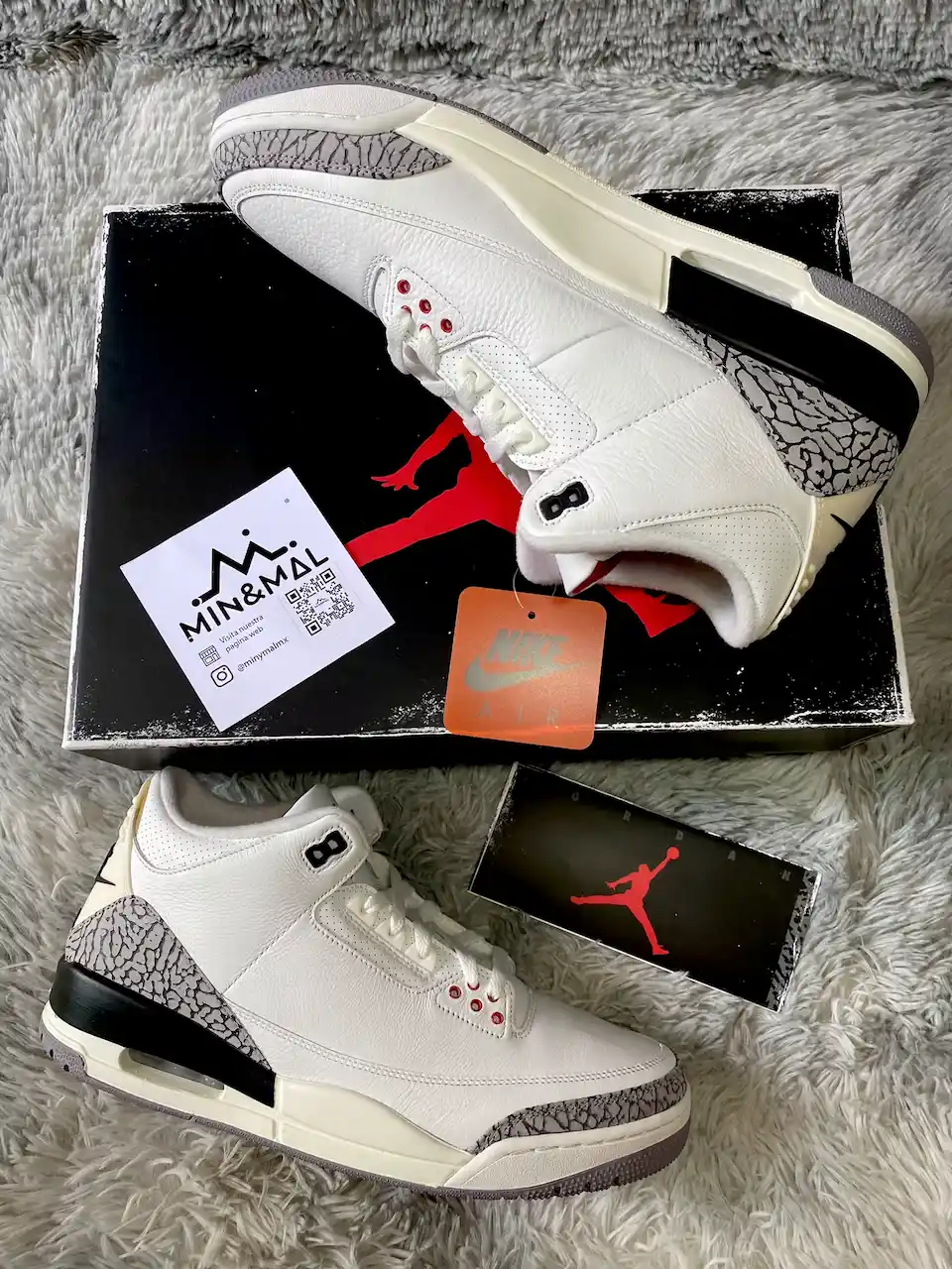 Jordan 3 Retro – White Cement Reimagined minymal copyright tenis sneakers Jordan 3 Retro – White Cement Reimagined minymal copyright tenis sneakers