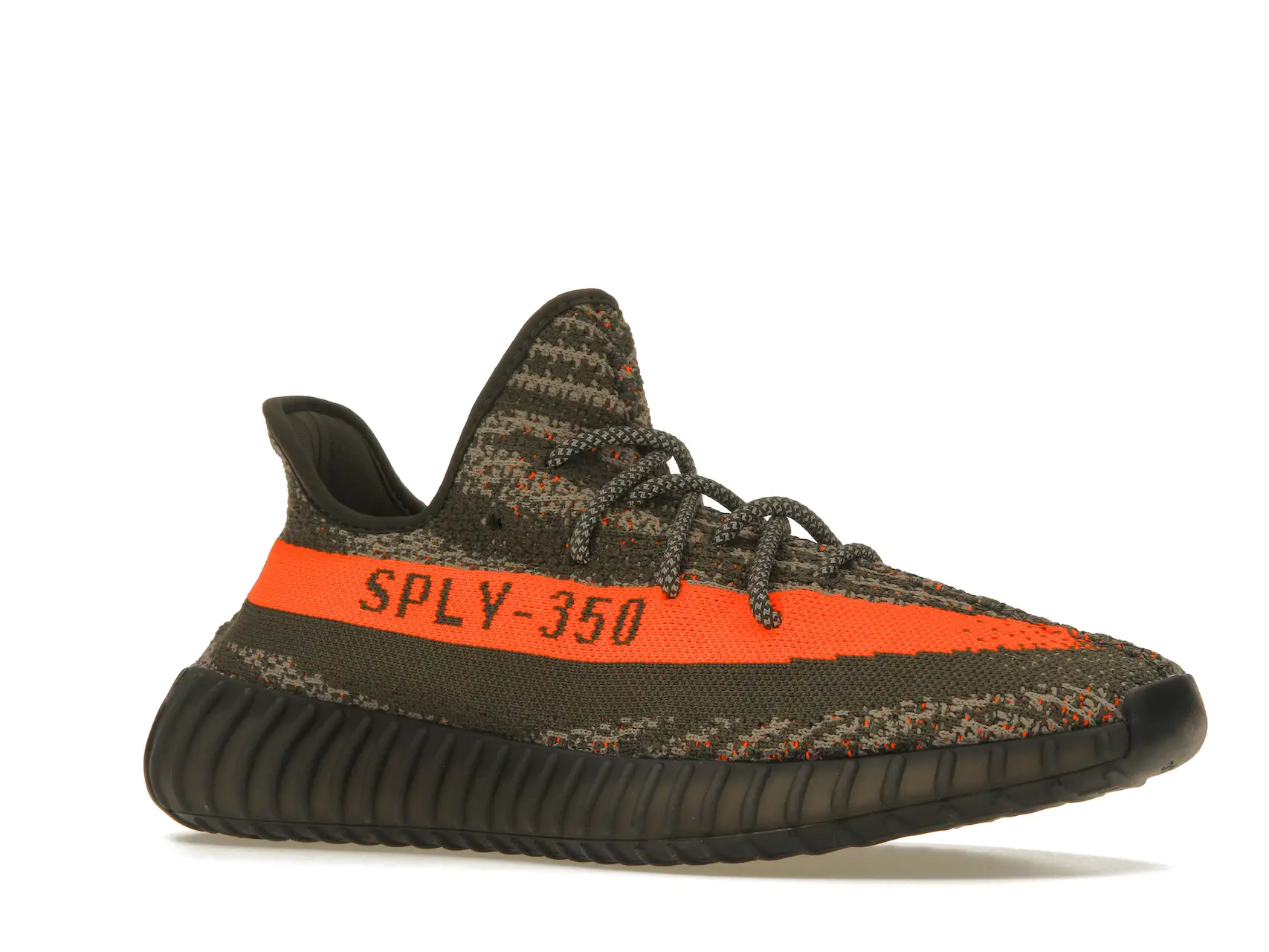 adidas Yeezy 350 V2 Carbon Beluga HQ7045 minymal sneakers tenis 3 tenis adidas Yeezy 350 V2 Carbon Beluga lado derecho inclinado