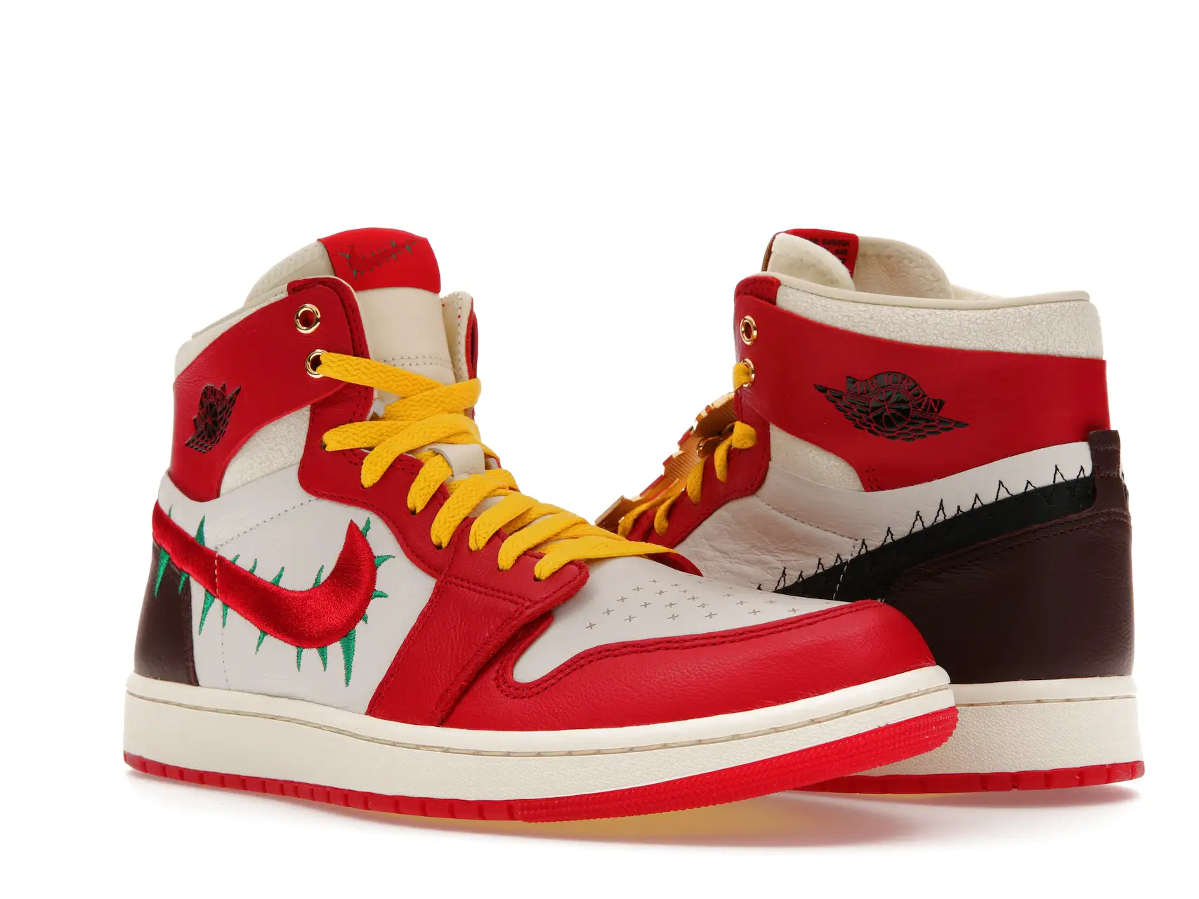 Jordan 1 High Zoom Air CMFT 2 x Teyana Taylor - A Rose From Harlem FJ0604-601 tenis sneakers minymal 2 tenis Jordan 1 High Zoom Air CMFT 2 x Teyana Taylor - A Rose From Harlem FJ0604-601 inclinado lado derecho