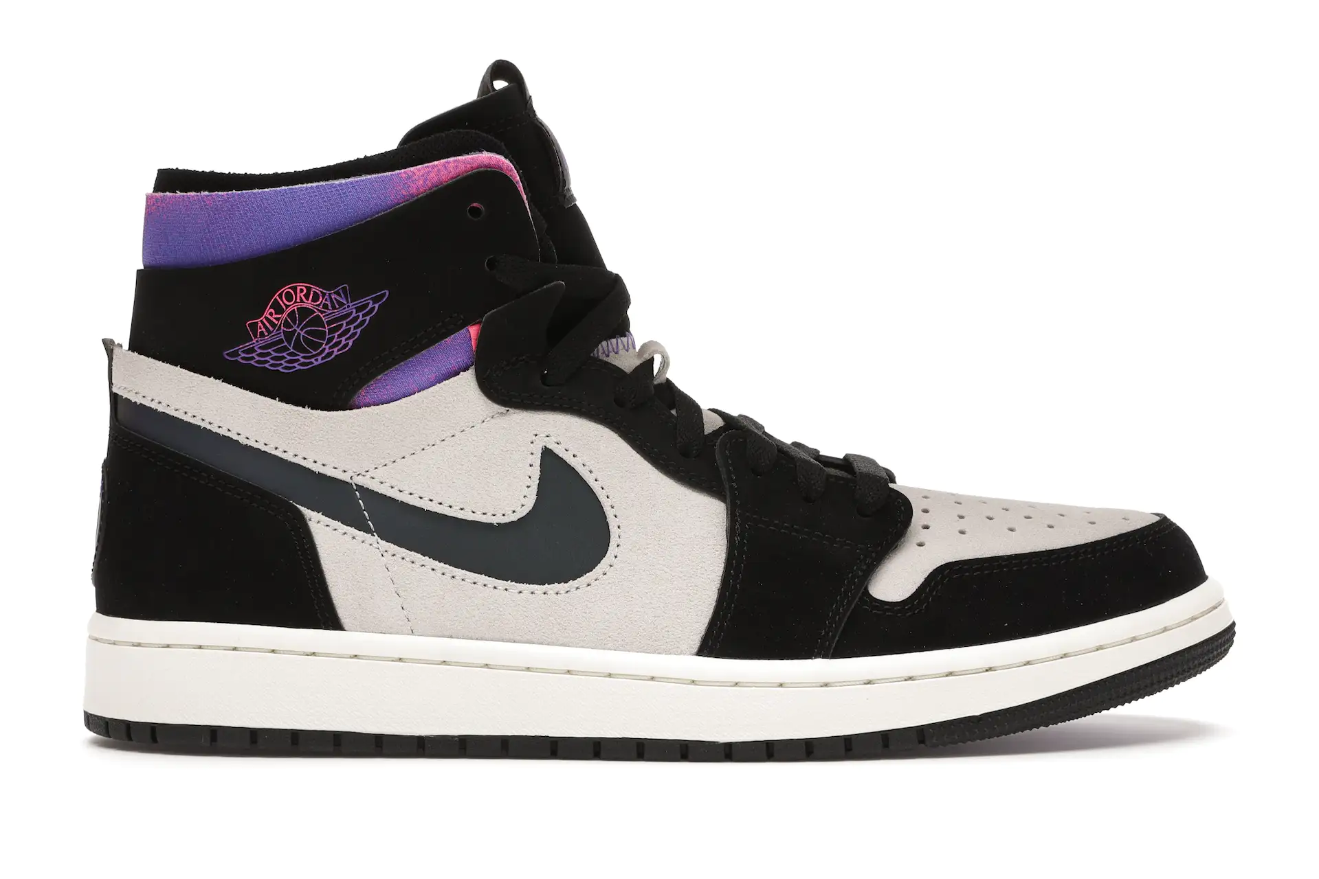 Jordan 1 High Zoom Air CMFT x PSG Paris Saint -Germain DB3610-105 tenis sneakers minymal tenis Jordan 1 High Zoom Air CMFT x PSG Paris Saint -Germain DB3610-105 lado derecho