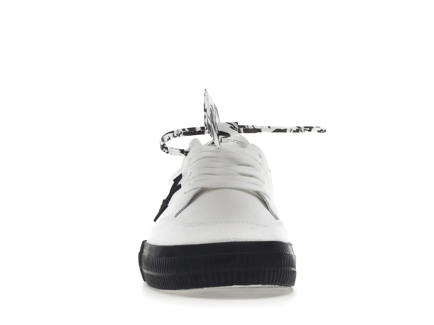 Off-White Vulcanized Low - Canvas White Black tenis minymal sneakers 4 tenis Off-White Vulcanized Low - Canvas White Black frente