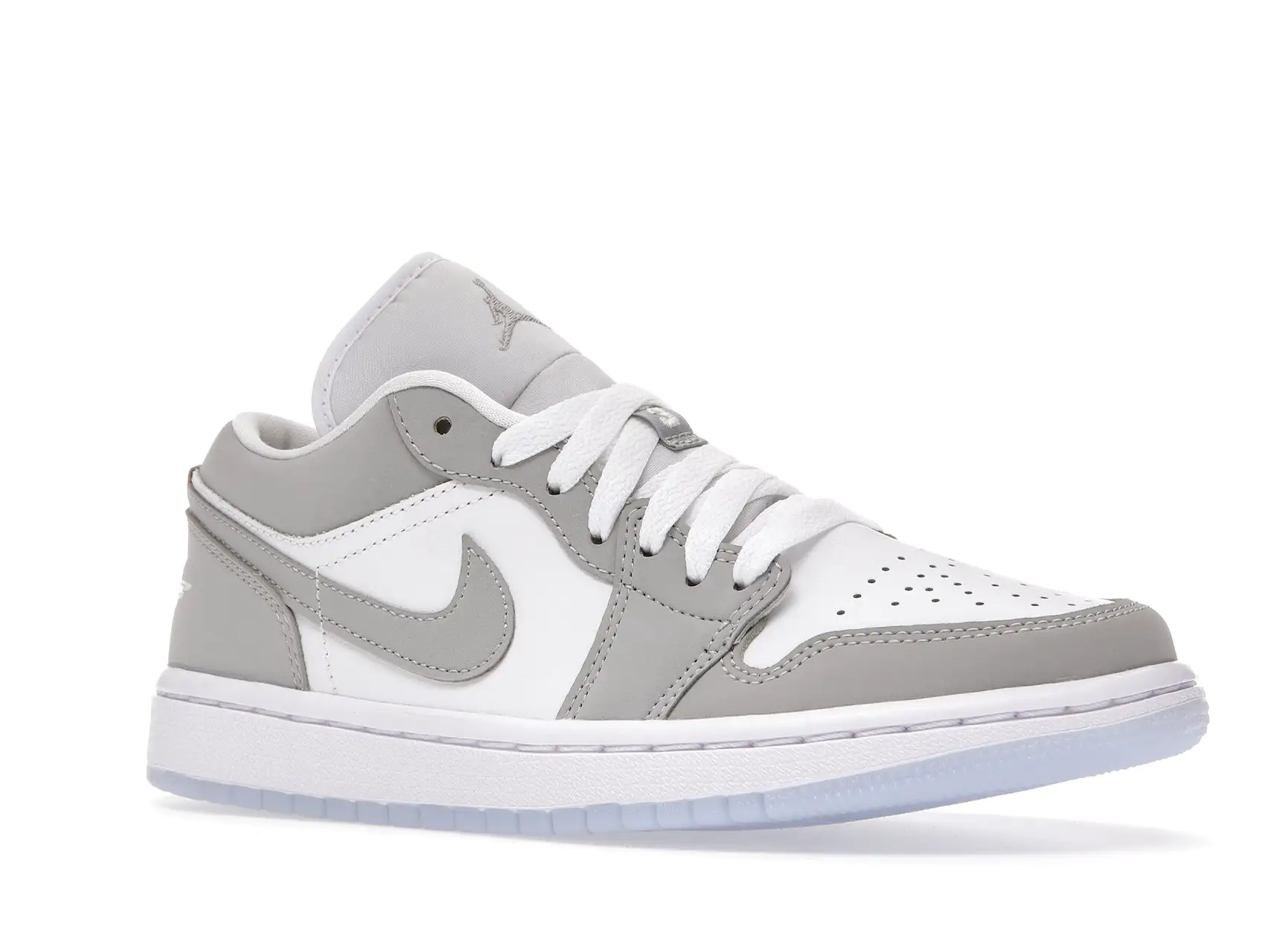 Jordan 1 Low Wolf Grey (Mujer) DC0774-105 sneakers minymal tenis 2 tenis Jordan 1 Low Wolf Grey (Mujer) lado derecho inclinado