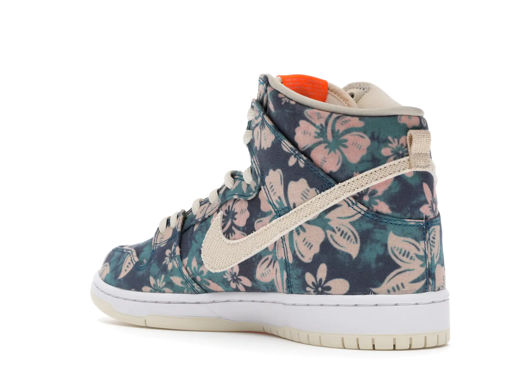Nike SB Dunk High Pro Hawaii CZ2232-300 tenis sneakers minymal 3 tenis Nike SB Dunk High Pro Hawaii lado izquiero atras