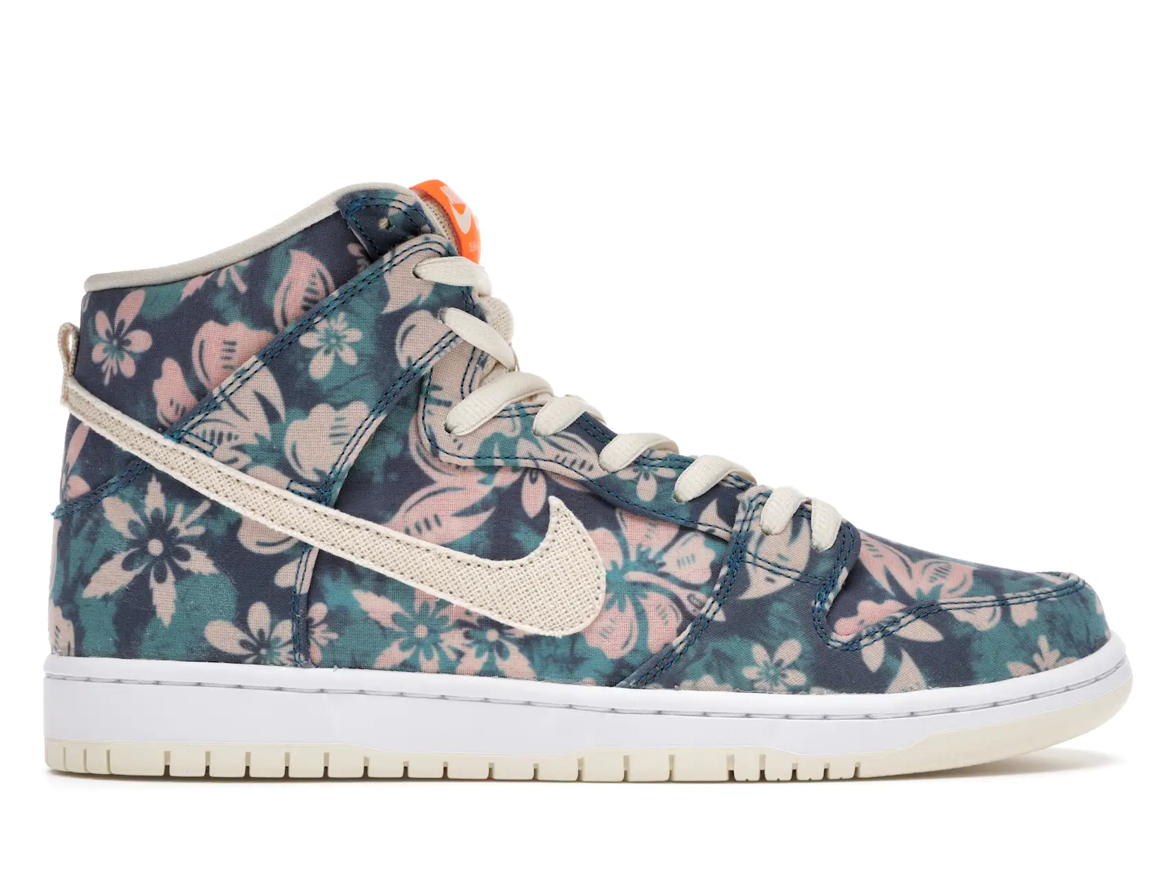 Nike SB Dunk High Pro Hawaii CZ2232-300 tenis sneakers minymal tenis Nike SB Dunk High Pro Hawaii lado derecho