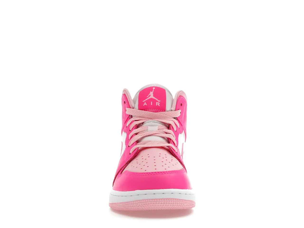 Jordan 1 Mid Fierce Pink (Niños) FD8780-116 minymal tenis sneakers 4 Jordan 1 Mid Fierce Pink (Niños) parte delantera