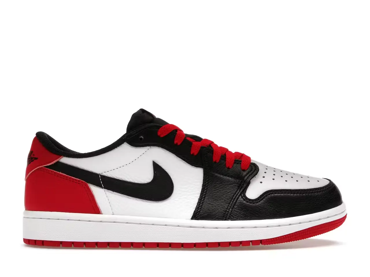 Jordan 1 Retro Low OG Black Toe (2023) minymal tenis sneakers Jordan 1 Retro Low OG Black Toe (2023) lado derecho