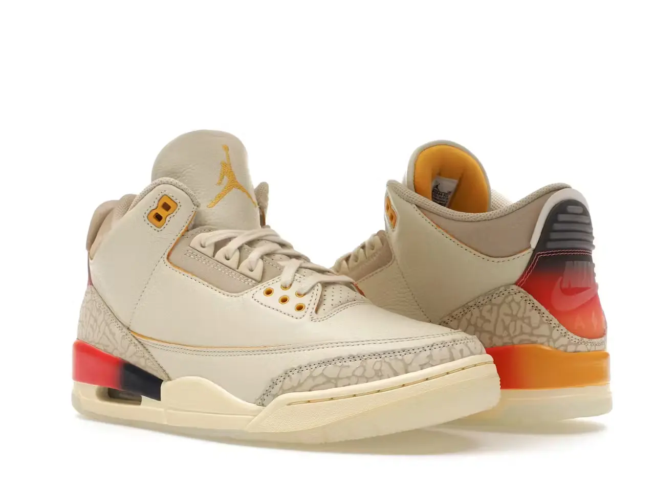 Jordan 3 Retro SP x J Balvin Medellín Sunset FN0344-901 minymal sneakers tenis 2 Jordan 3 Retro SP x J Balvin Medellín Sunset parte delantera derecha