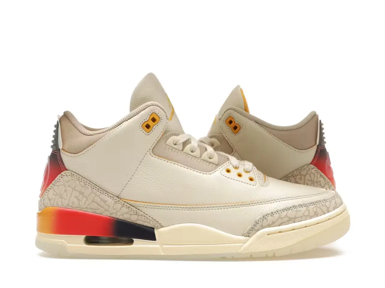 Jordan 3 Retro SP x J Balvin Medellín Sunset FN0344-901 minymal sneakers tenis Jordan 3 Retro SP x J Balvin Medellín Sunset parte derecha