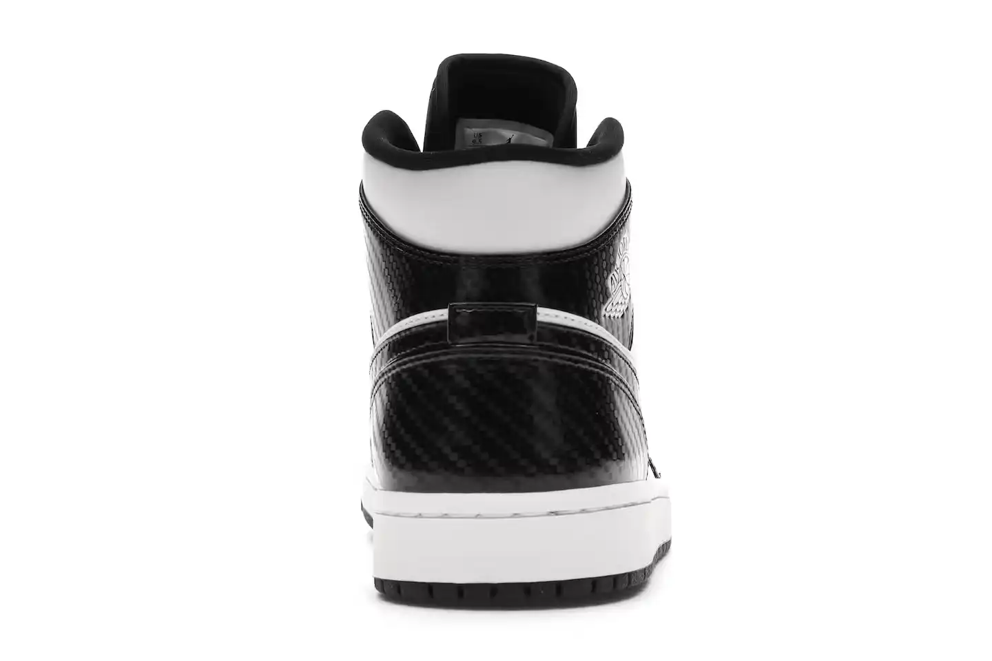 Jordan 1 Mid – Carbon Fiber DD1649-001 sneakers minymal tenis 5 tenis Jordan 1 Mid - Carbon Fiber parte trasera