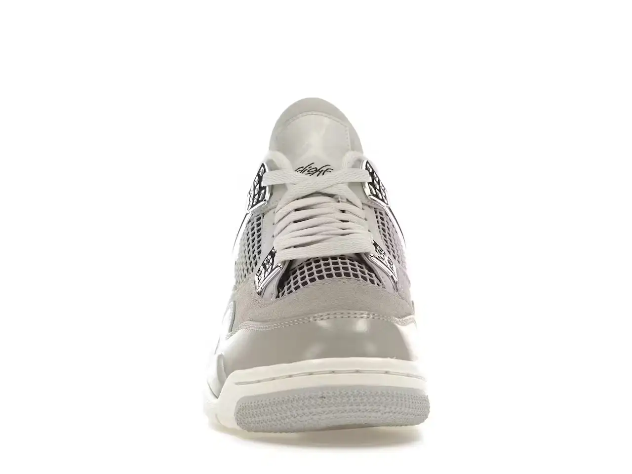 Jordan 4 Retro - Frozen Moments (Mujer) AQ9129-001 minymal tenis sneakers 4 Jordan 4 Retro - Frozen Moments (Mujer) parte delantera