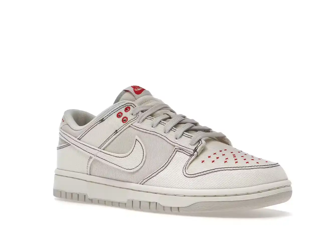Nike Dunk Low SE - Light Orewood Brown Sashiko DV0834-100 minymal tenis sneakers 2 Nike Dunk Low SE - Light Orewood Brown Sashiko parte delantera derecha
