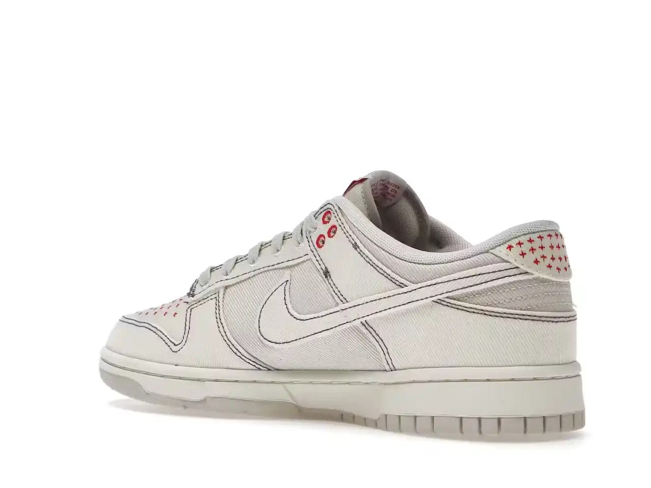 Nike Dunk Low SE - Light Orewood Brown Sashiko DV0834-100 minymal tenis sneakers 3 Nike Dunk Low SE - Light Orewood Brown Sashiko parte izquierrda trasera