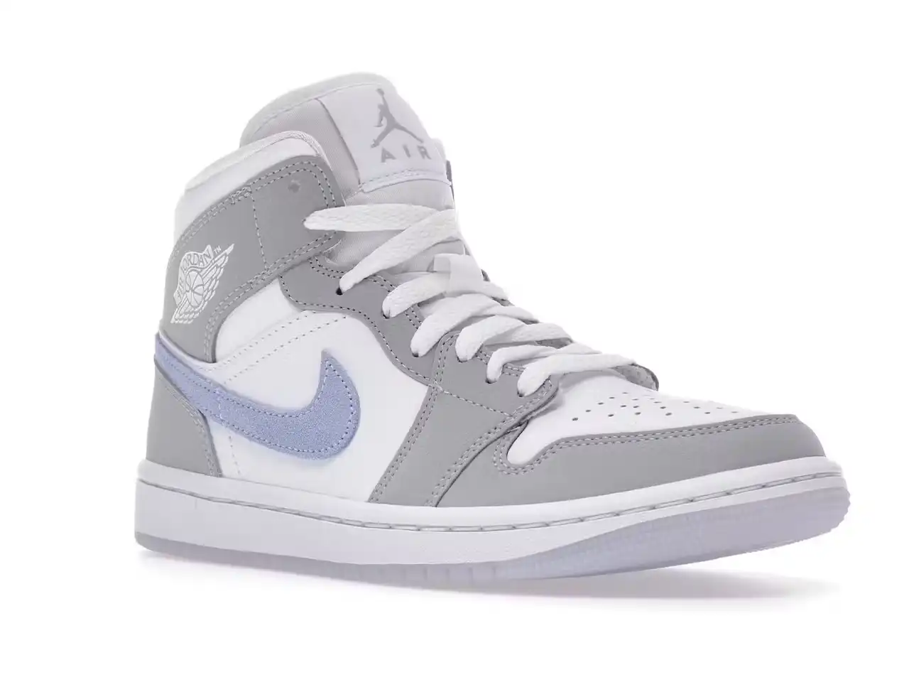 Jordan 1 Mid Wolf Grey Aluminum (Mujer) BQ6472-105 minymal tenis sneakers 2 tenis Jordan 1 Mid Wolf Grey Aluminum (Mujer) 2