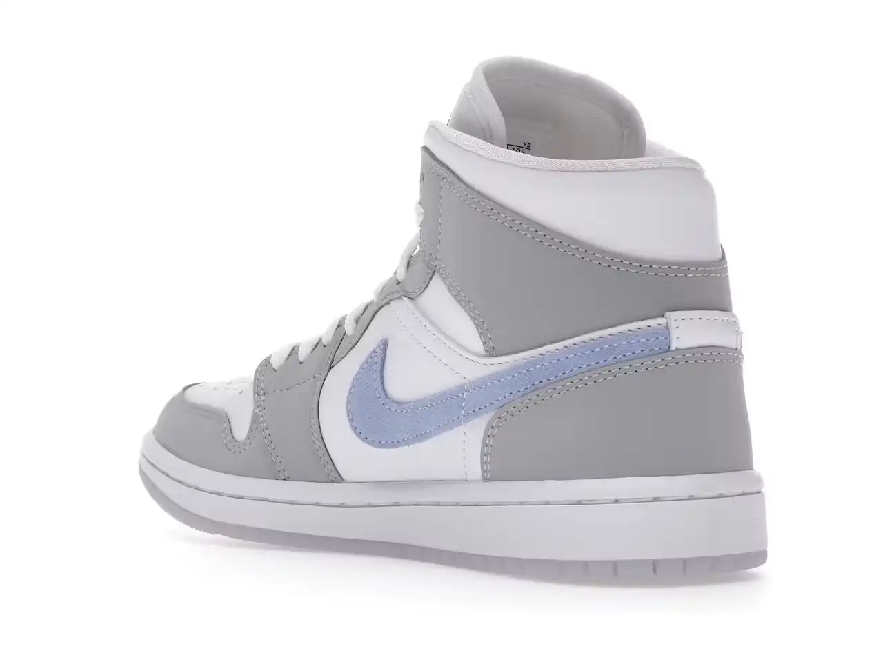Jordan 1 Mid Wolf Grey Aluminum (Mujer) BQ6472-105 minymal tenis sneakers 3 tenis Jordan 1 Mid Wolf Grey Aluminum (Mujer) 3
