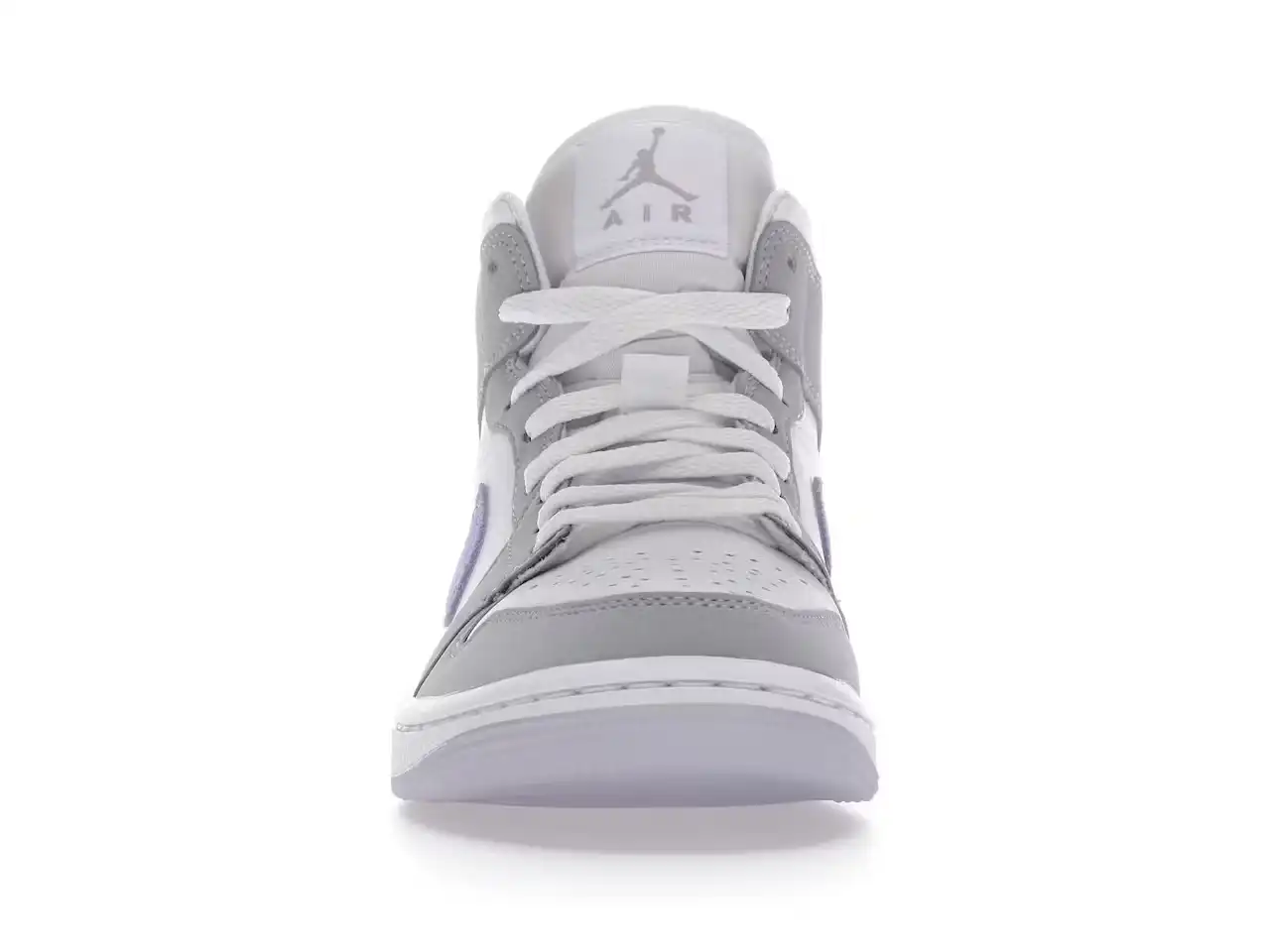 Jordan 1 Mid Wolf Grey Aluminum (Mujer) BQ6472-105 minymal tenis sneakers 4 tenis Jordan 1 Mid Wolf Grey Aluminum (Mujer) 4