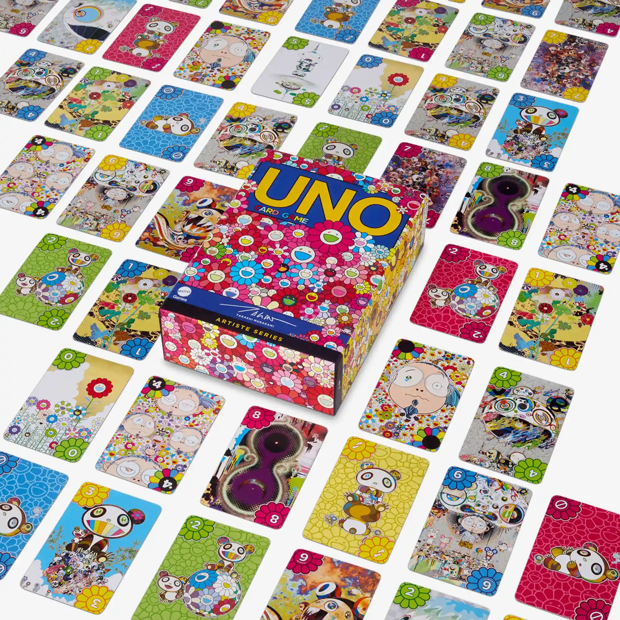UNO x Takashi Murakami Artist Series Card Game minymal 3 (1) cartas UNO x Takashi Murakami Artist Series Card Game minymal 3