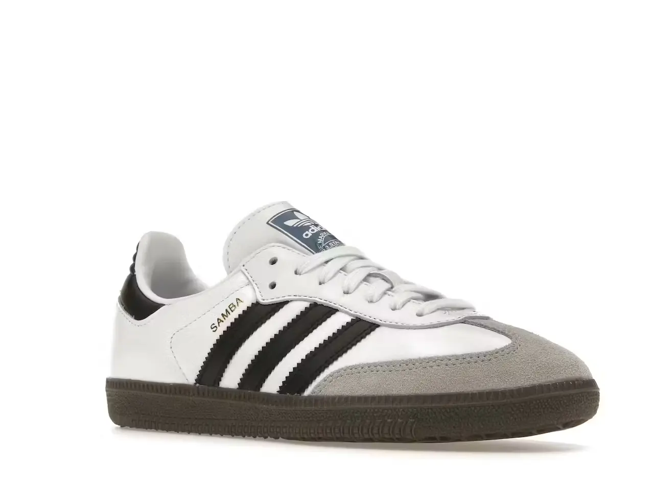 adidas Samba OG Cloud White Core Black BZ0057-B75806 minymal sneakers tenis 2 tenis sneakers adidas Samba OG Cloud White Core Black 2