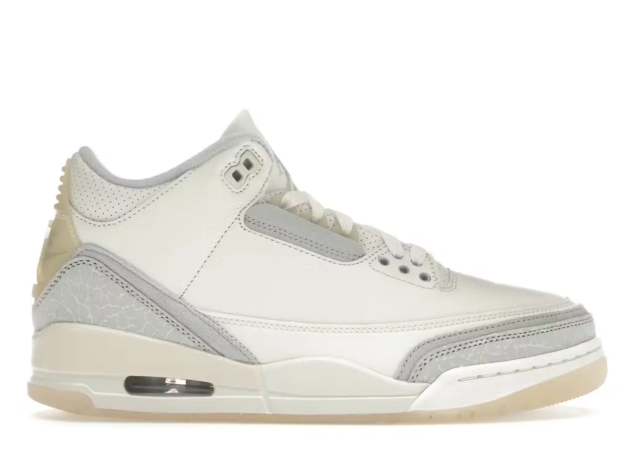 tenis Jordan 3 Retro Craft Ivory FJ9479-100 sneakers minymal tenis Jordan 3 Retro Craft Ivory FJ9479-100