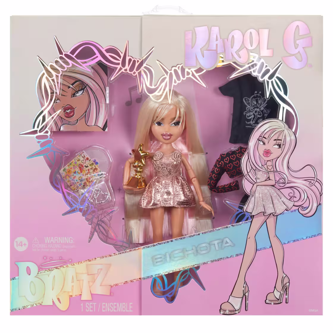 Muñeca Bratz x Karol G (Collector Doll) minymal 3 Muñeca Bratz x Karol G (Collector Doll) minymal 3