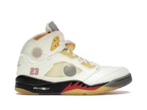 tenis Jordan 5 Retro Off-Whtie Sail DH8565-100 minymal sneakers